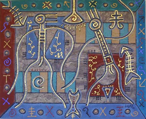 Lienzo de Lilia Luj&aacute;n.