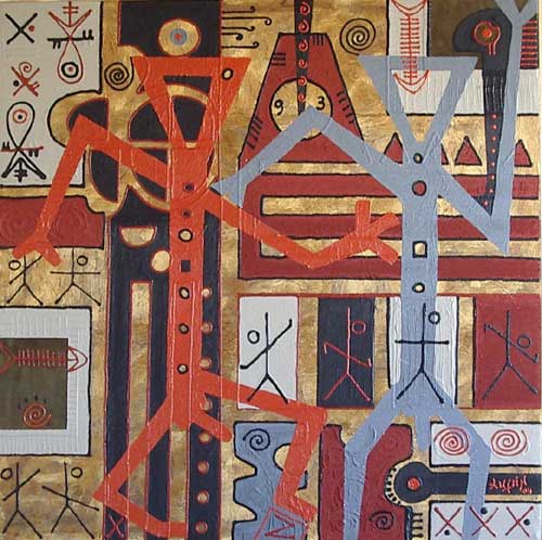 Lienzo de Lilia Luj&aacute;n.