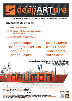 Cartel deepARTture, pulsar encima para verlo m&aacute;s grande.