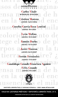 Cartel del Ciclo de lecturas sonuHunas viceversa