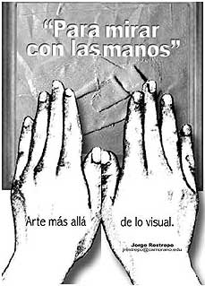 Cartel de la exposición de Jorge Iván Restrepo en Bogotá