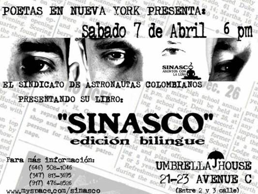 Cartel de presentación de SINASCO