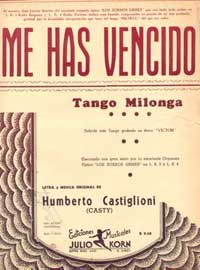 Partitura de Humberto Castiglioni