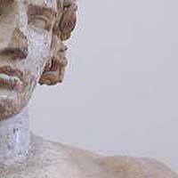 Detalle de Antinoos, Museo de Delfos.