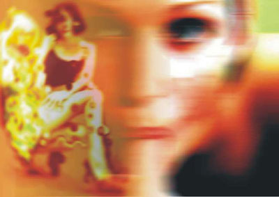 Pareja, obra digital de Juan Barbagelata