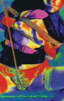 Saltando a la cuerda, obra digital de Juan Barbagelata