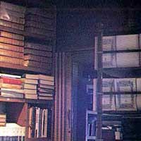 La Chascona, biblioteca.