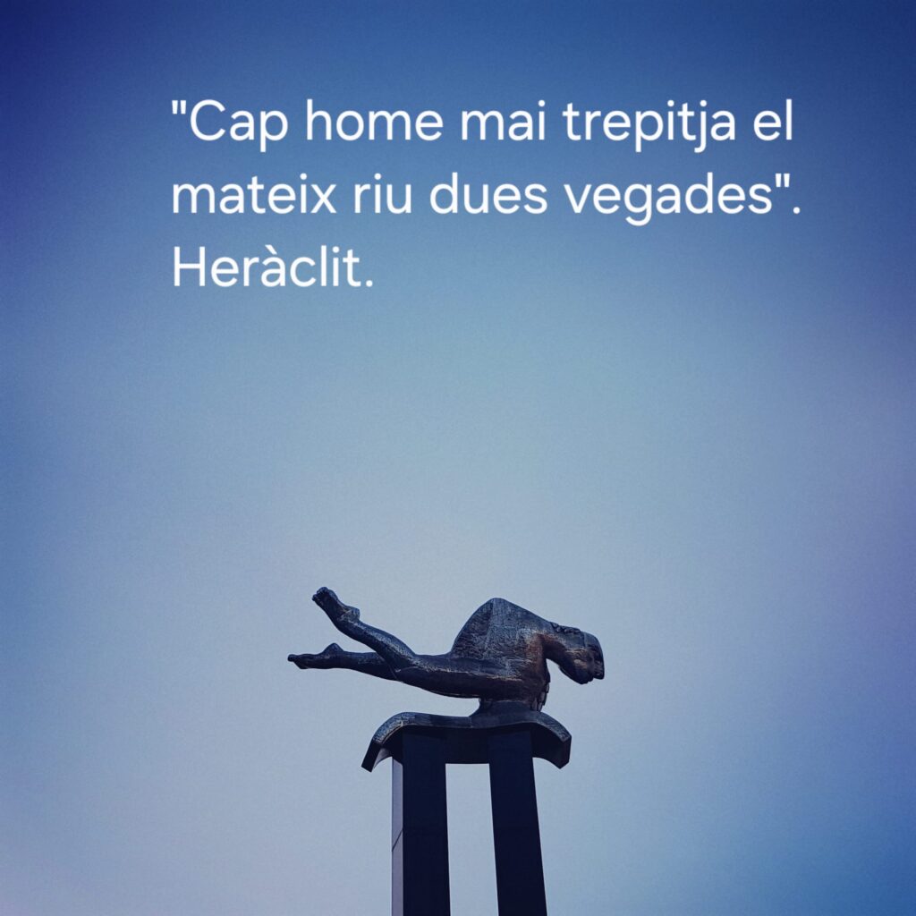 Heràclit i el riu (epígraf)